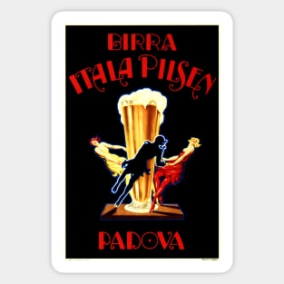 BIRRA ITALA PILSEN PADOVA Italian Beer Vintage Italy Advertising Sticker